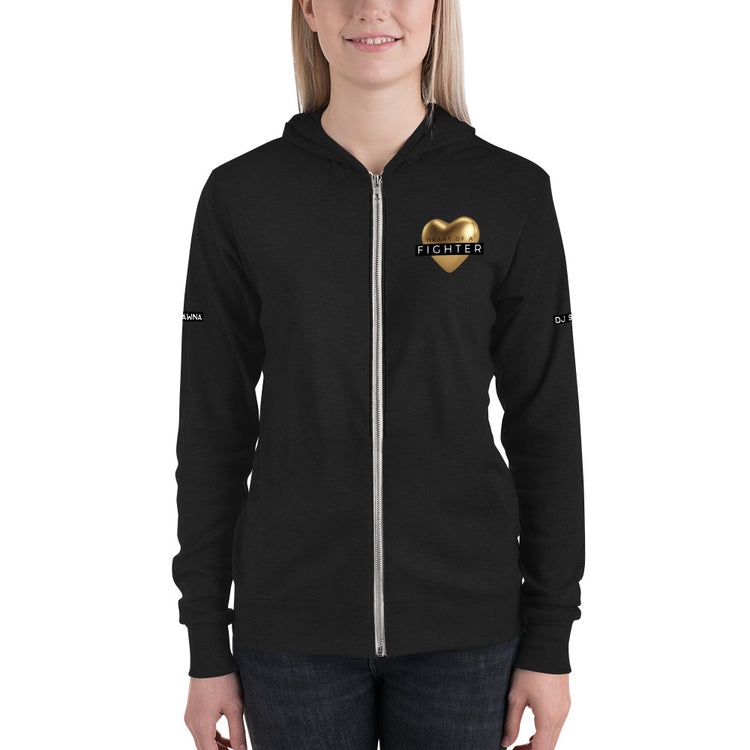 Heart Of A Fighter Unisex Zip Hoodie – DareToBe